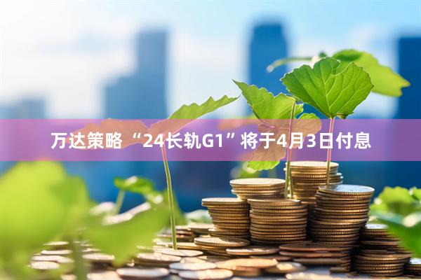 万达策略 “24长轨G1”将于4月3日付息