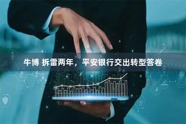 牛博 拆雷两年，平安银行交出转型答卷