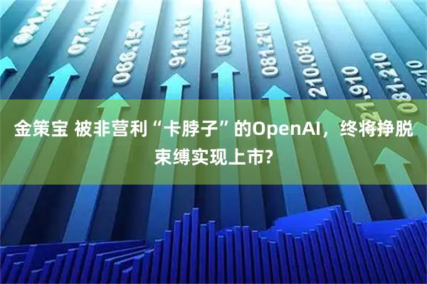 金策宝 被非营利“卡脖子”的OpenAI,终将挣脱束缚实现上市?